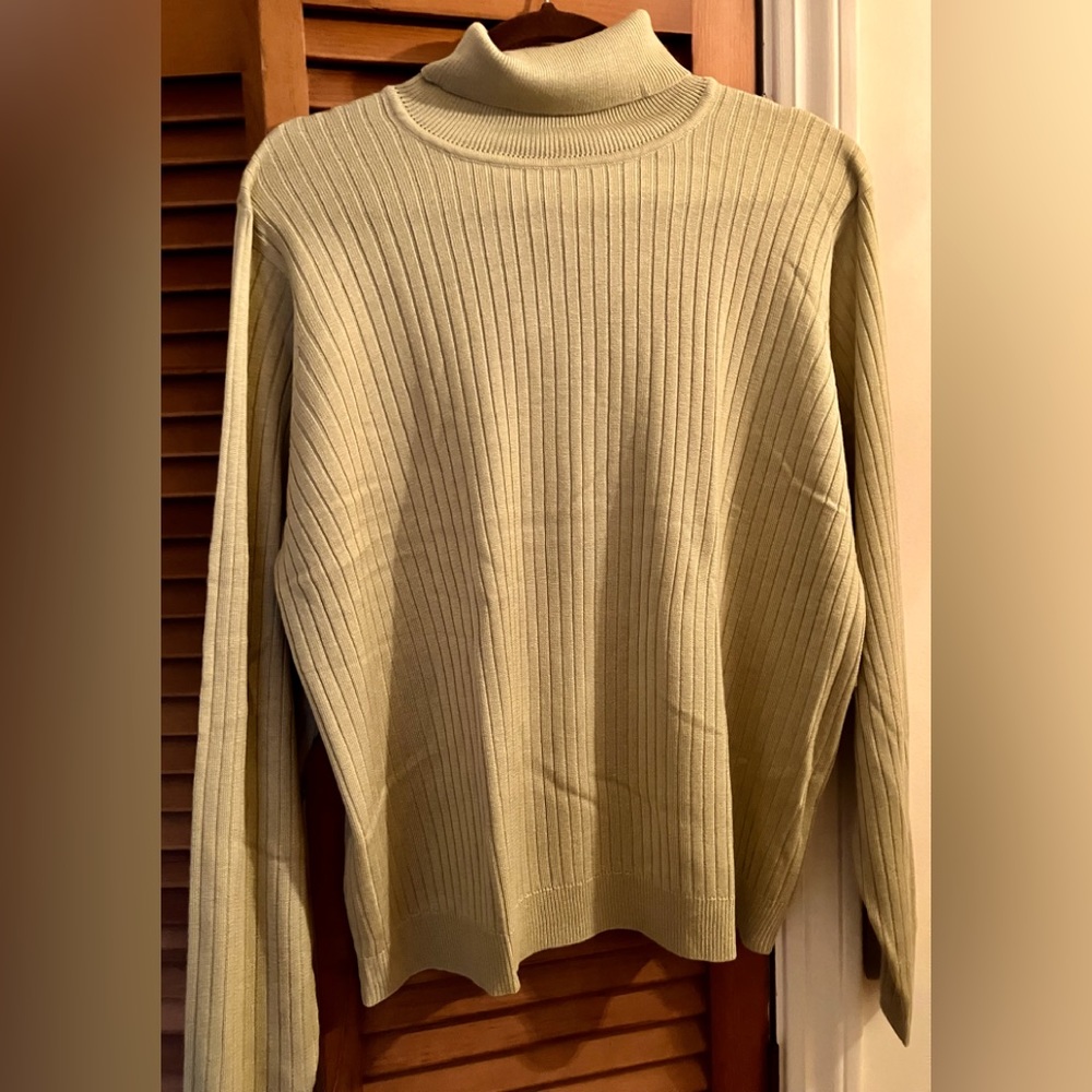 NWT SAG HARBOR RIBBED TURTLENECK SIZE XL